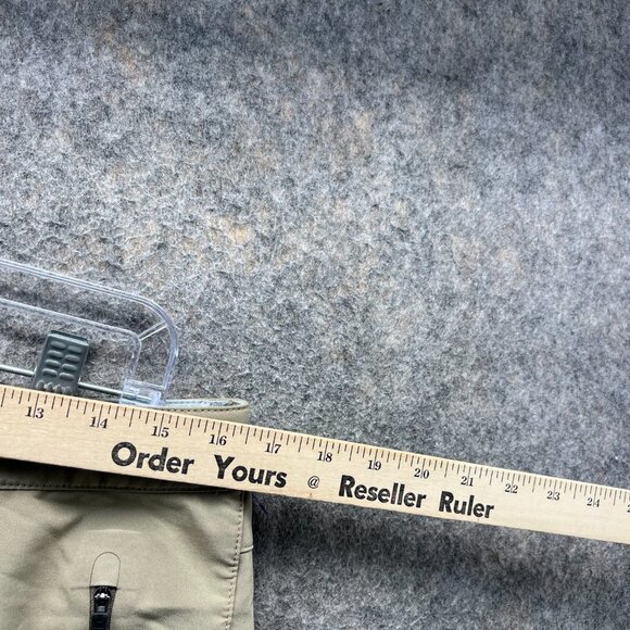 Rei Endeavor Pants Women 10 Petite Khaki Hiking Zip Camping Performance Lined - Picture 5 of 10